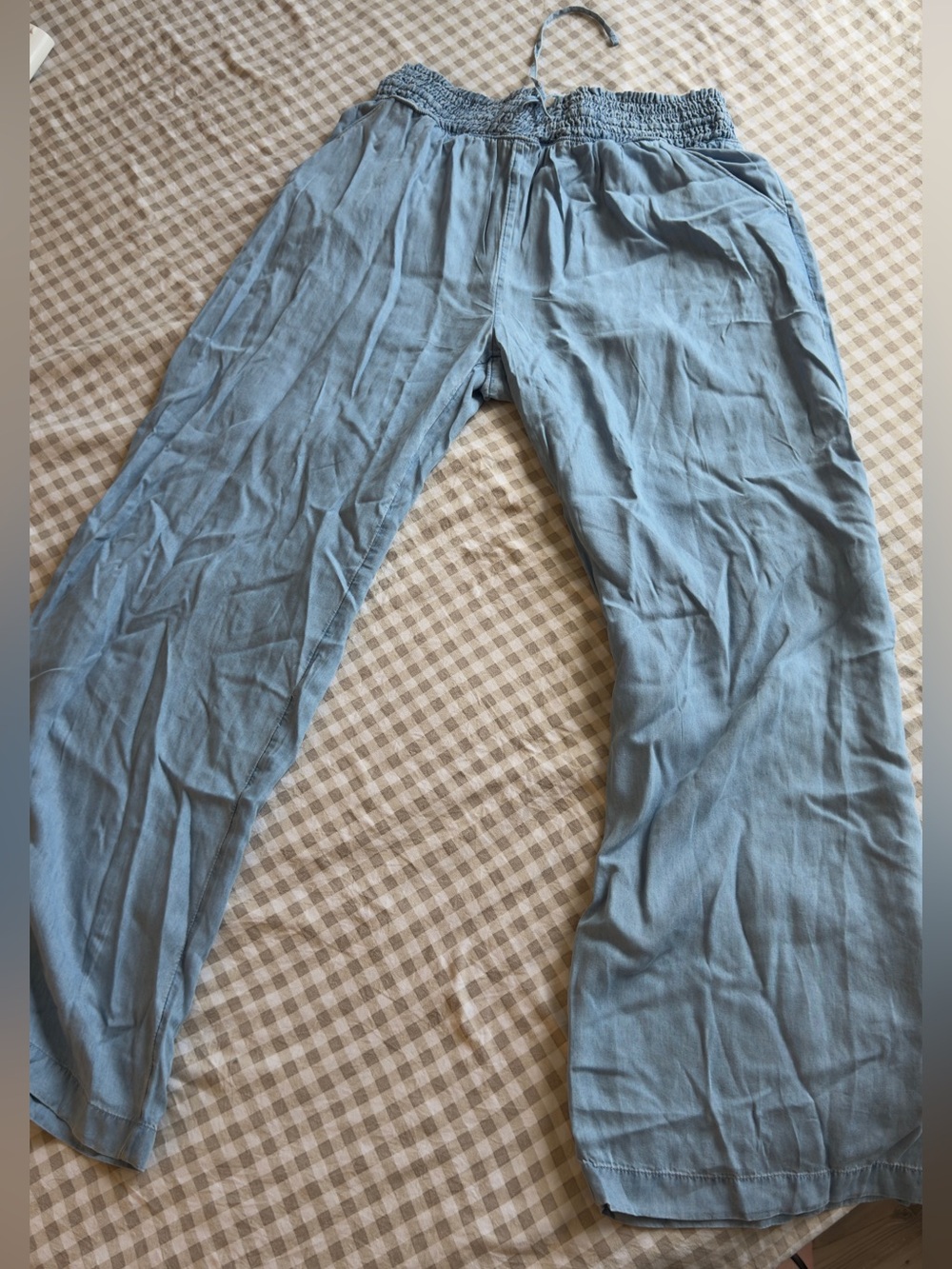 SO Men's Light Blue Drawstring Lounge Pants